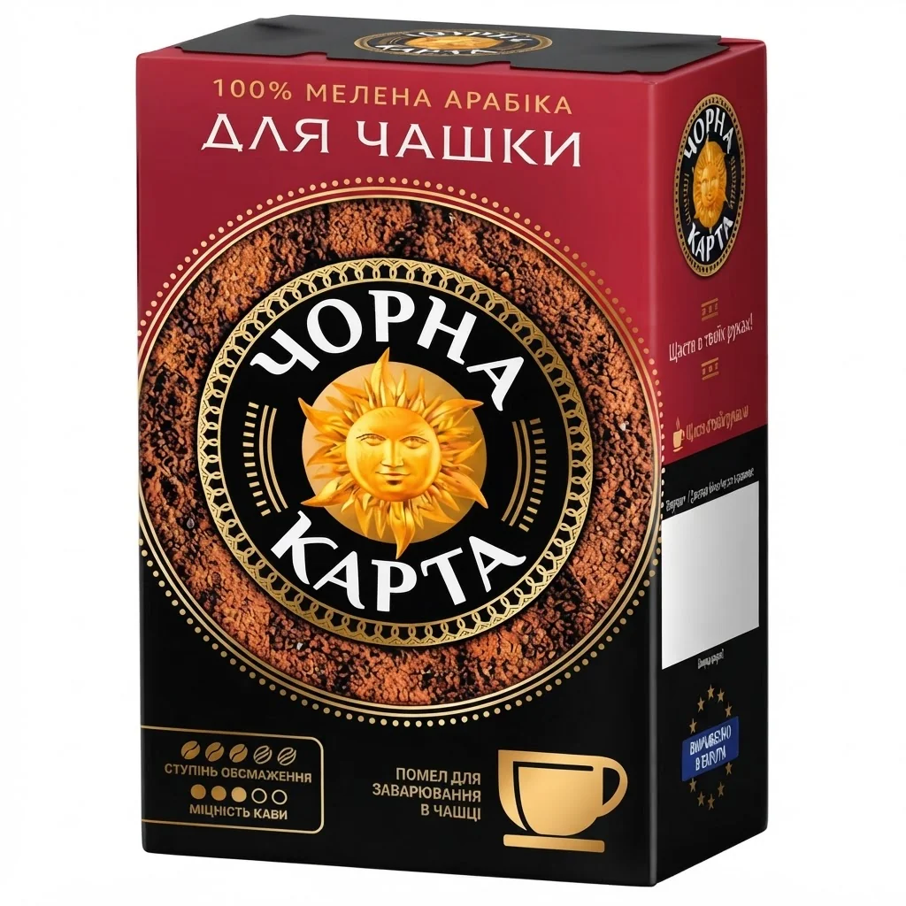 Чорна Карта «Для заварювання у чашці» 230 г Мелена