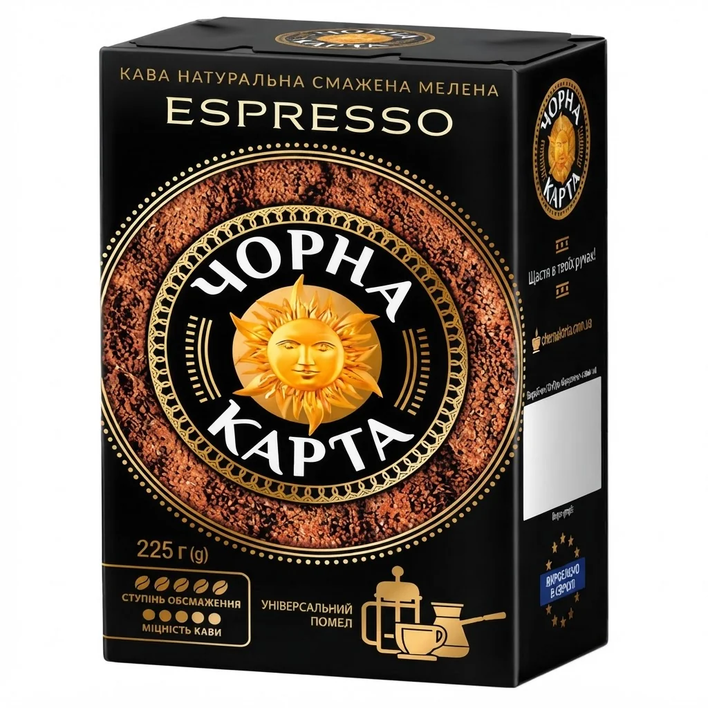 Чорна Карта Espresso 225 г Мелена / Еспрессо