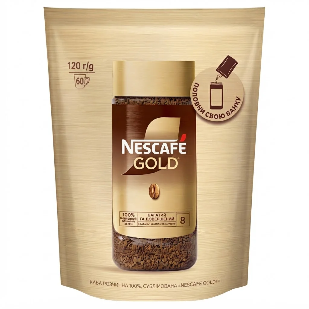 Nescafe Gold 120 г Розчинна / Голд