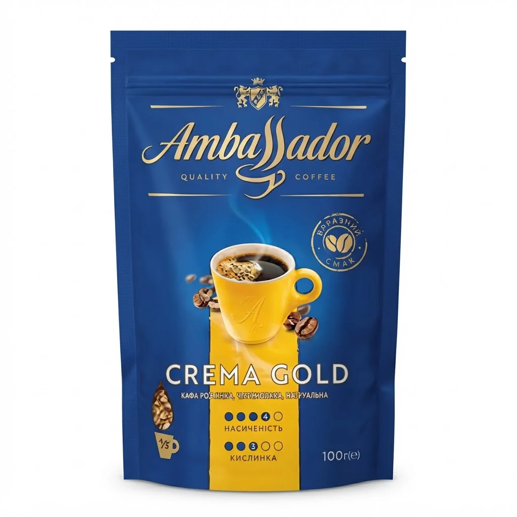 Ambassador Crema Gold 100 г Розчинна / Крема Голд