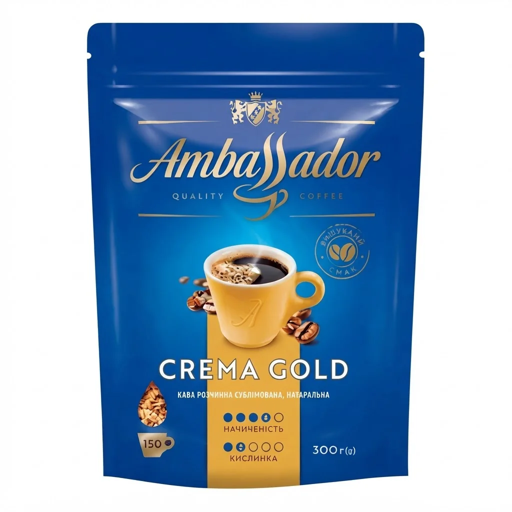Ambassador Crema Gold 300 г Розчинна / Крема Голд