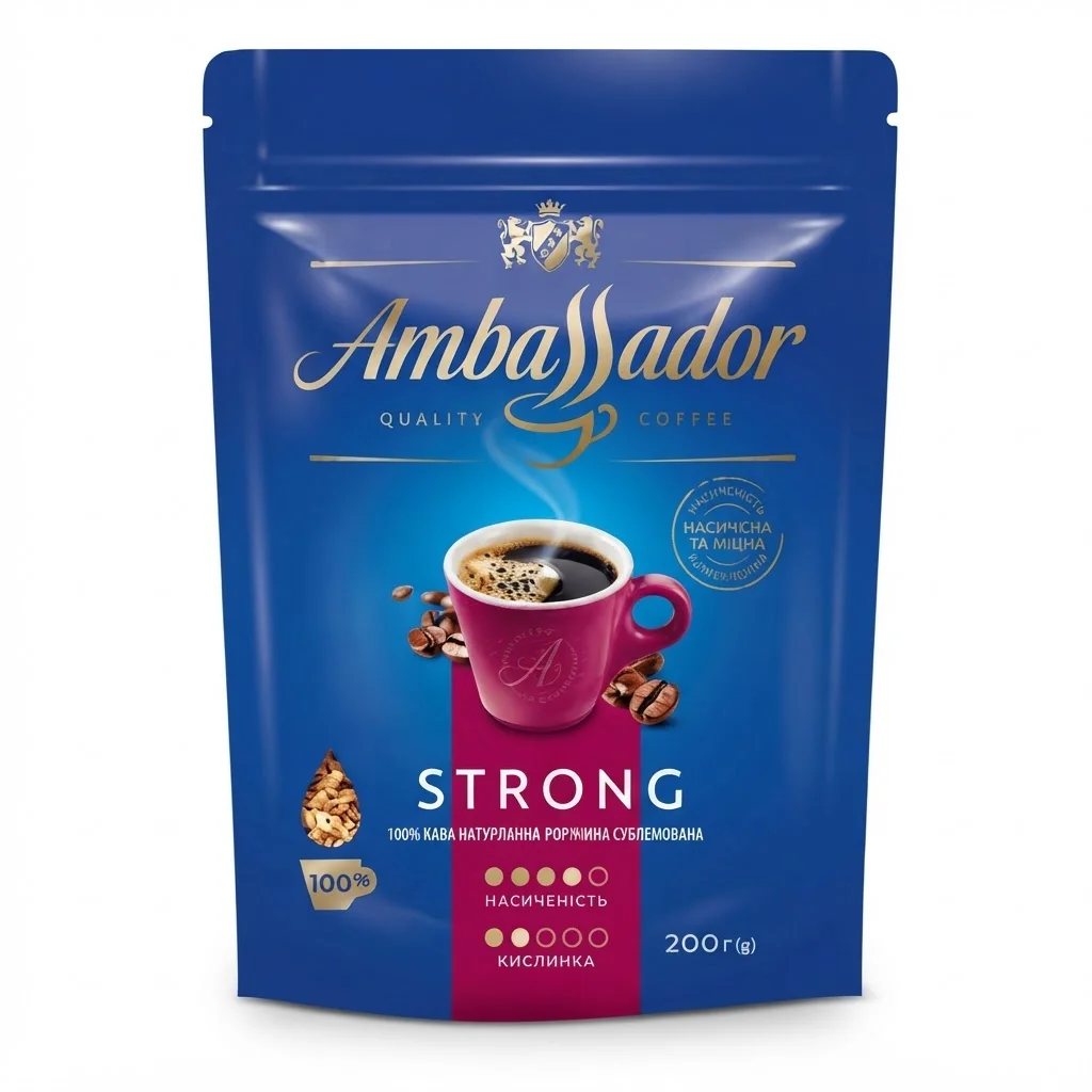 Ambassador Strong 200 г Розчинна / Стронг