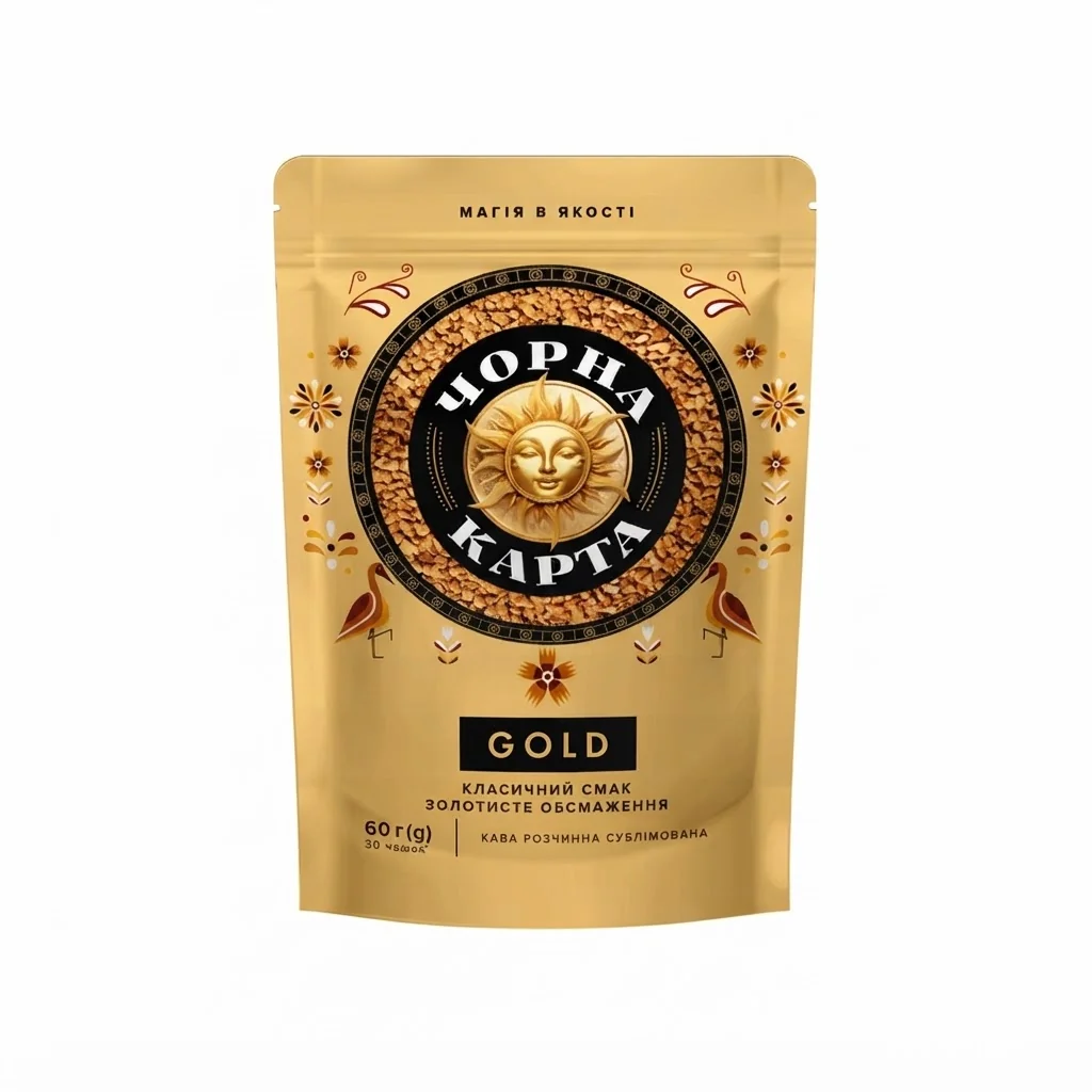 Чорна Карта Gold 60 г Розчинна / Голд