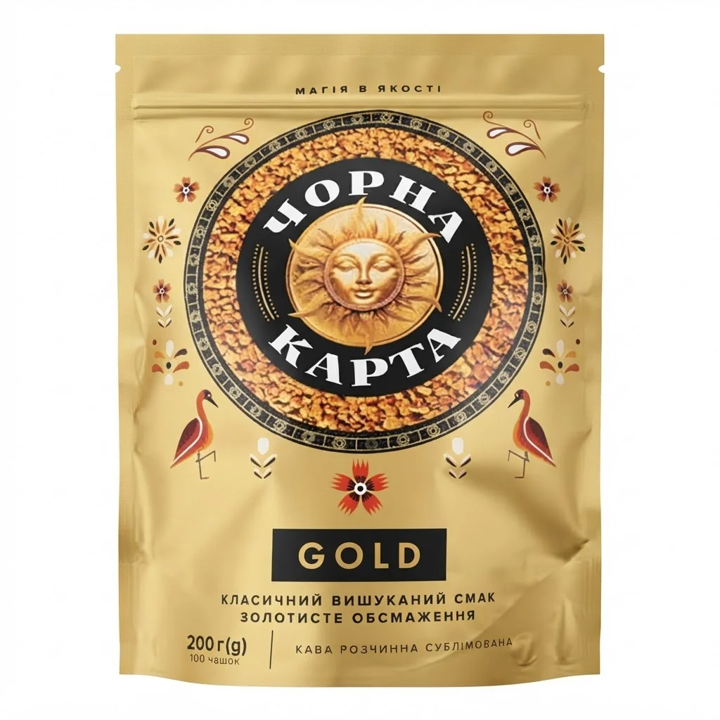 Чорна Карта Gold 200 г Розчинна / Голд