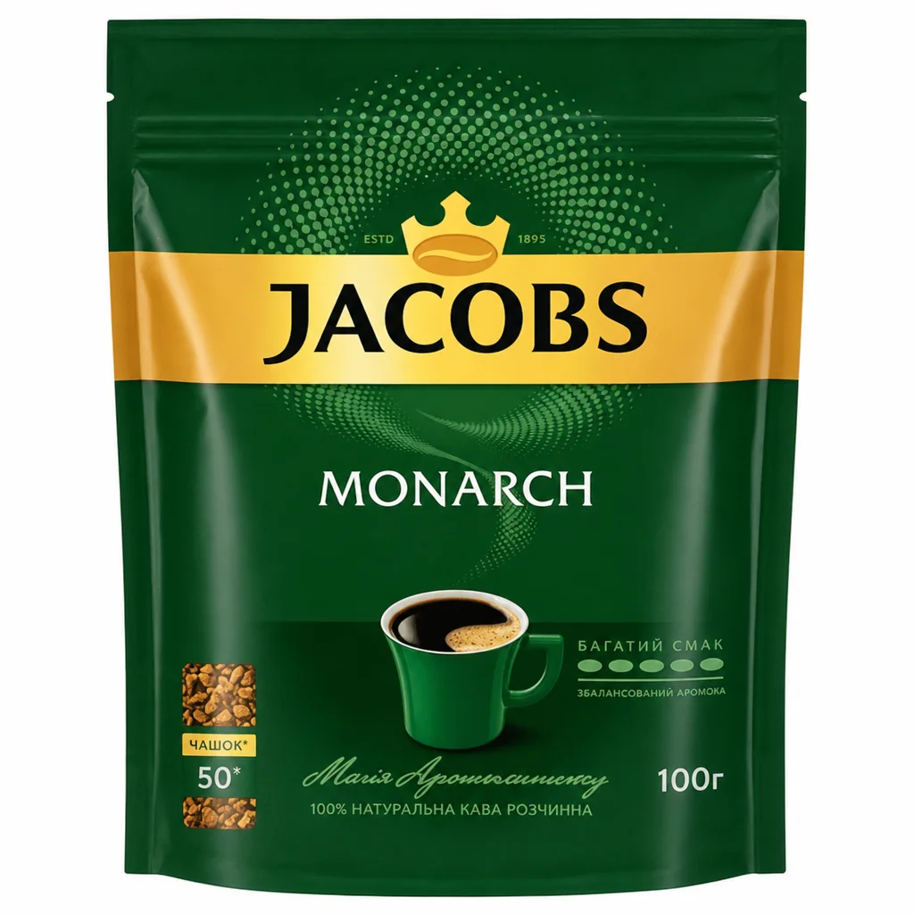 Jacobs Monarch 100 г Розчинна / Монарх