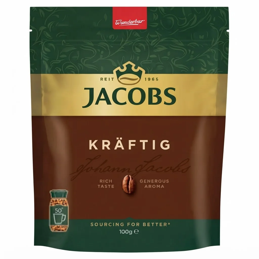 Jacobs Kräftig 100 г Розчинна / Крафтіг