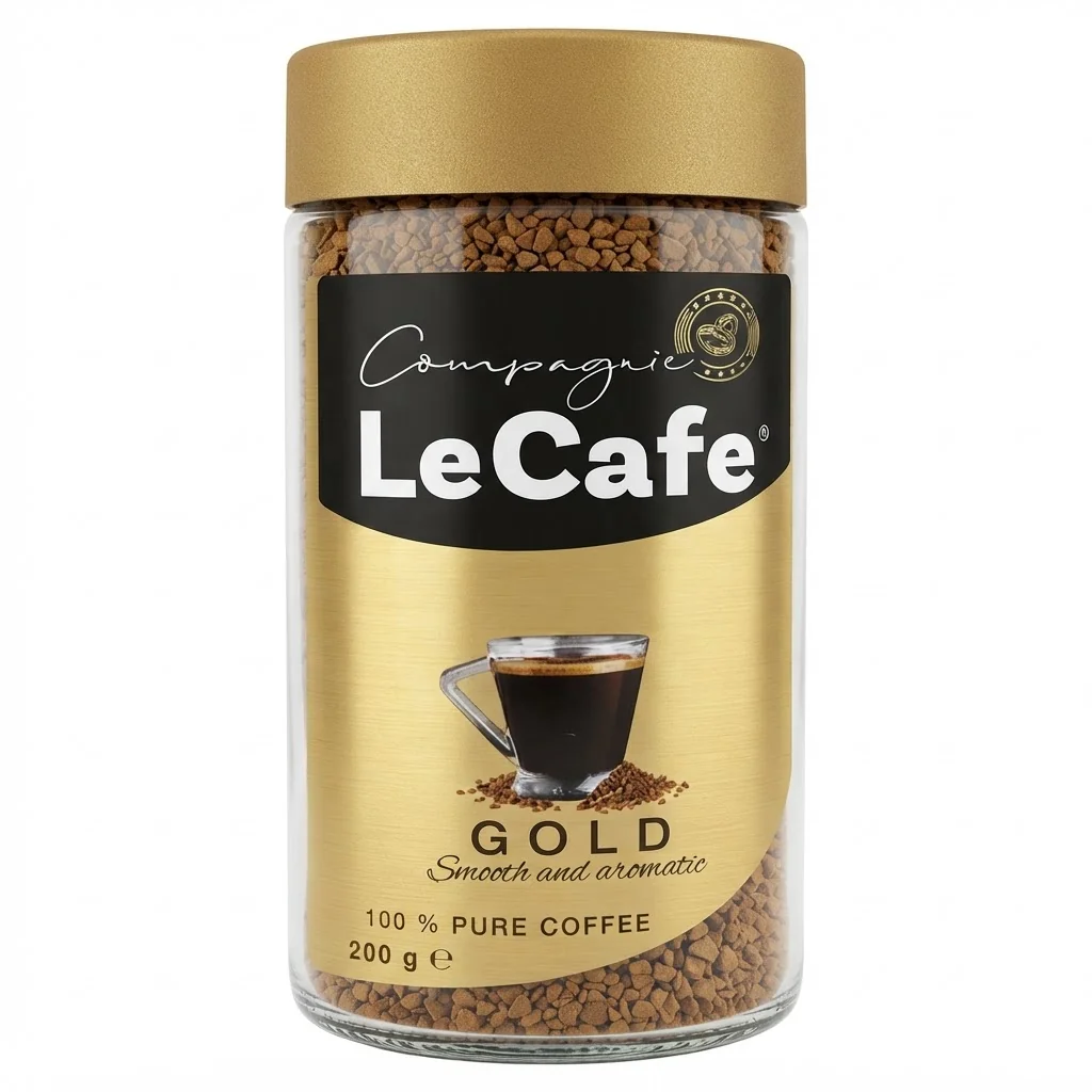 Le Cafe Gold 200 г Розчинна / ЛеКафе Голд