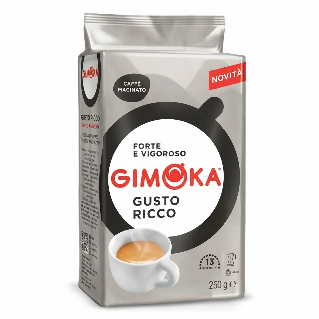 Gimoka Gusto Ricco 250 г  Мелена / Густо Ріко