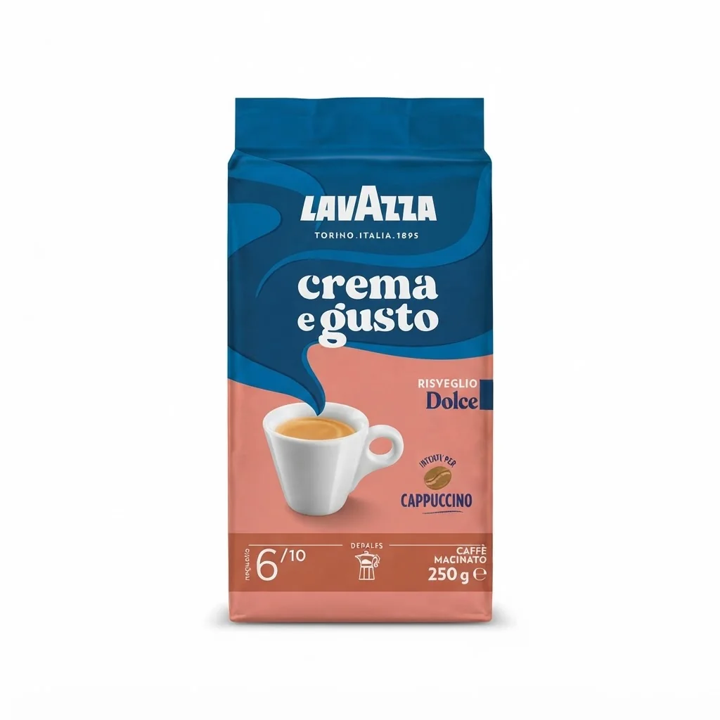 Lavazza Crema e Gusto Dolce 250 г Мелена / Густо Дольче